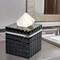 Tissue Box cover | Resin Square Tissue Box Holder | Black Finish for Bathroom & Countertops